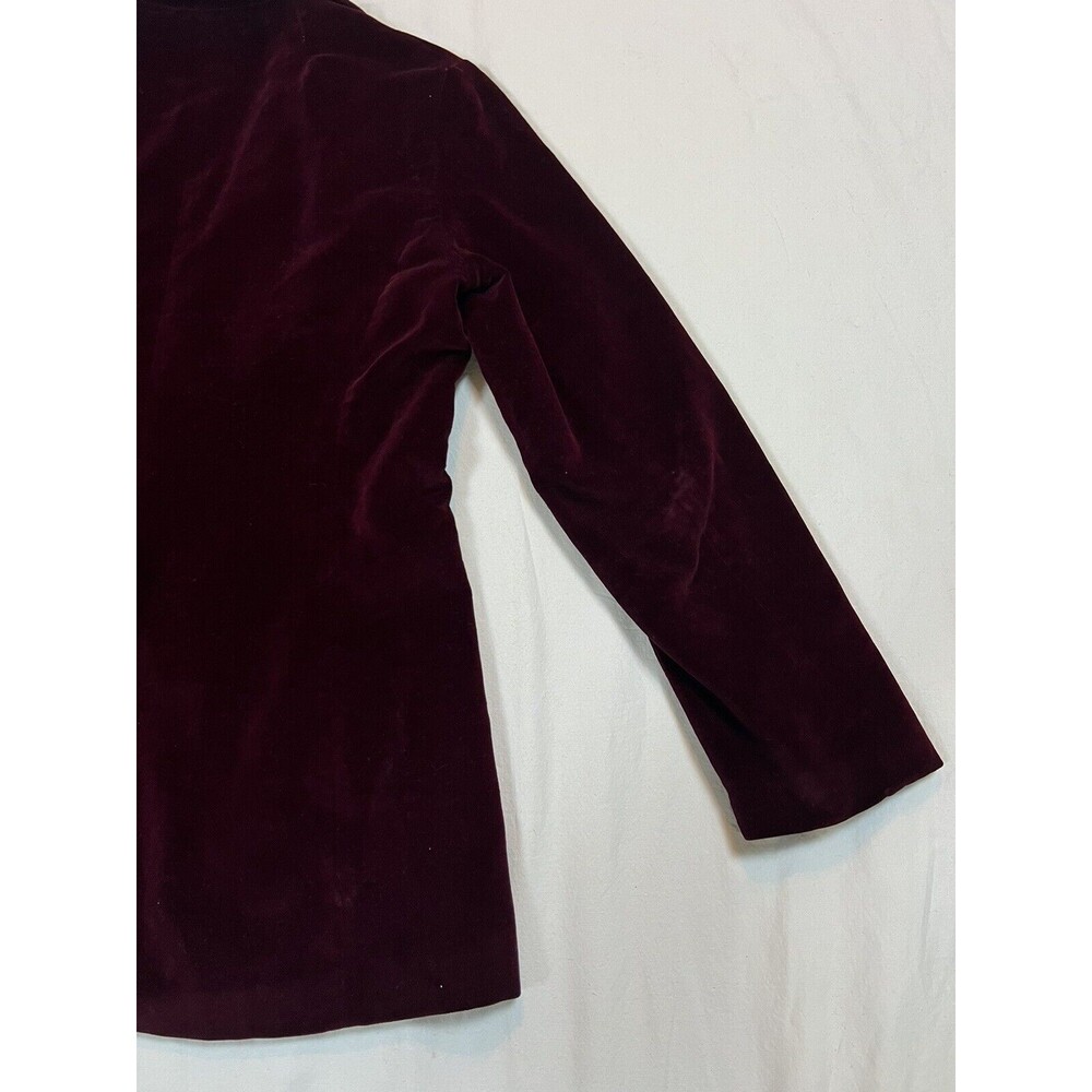 Lord & Taylor Velvet Blazer Saks Fifth Ave Vintage 50s | Red | Size Small - Picture 15 of 16
